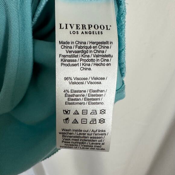 Liverpool LA Oatmeal Plaid Boyfriend Blazer Turquoise Shell 1X Academia Office - Picture 13 of 16